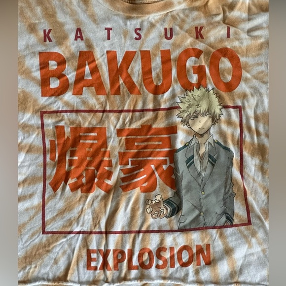 {Hot Topic} "My Hero Academia Katsuki Bakugo" short sleeve crop top - Picture 4 of 6